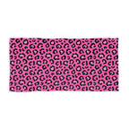 Hot Pink Leopard Beach Towel