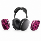 Pink Leopard Print AirPod Max Ear Pad Covers — Stylish Protective Replacement Covers