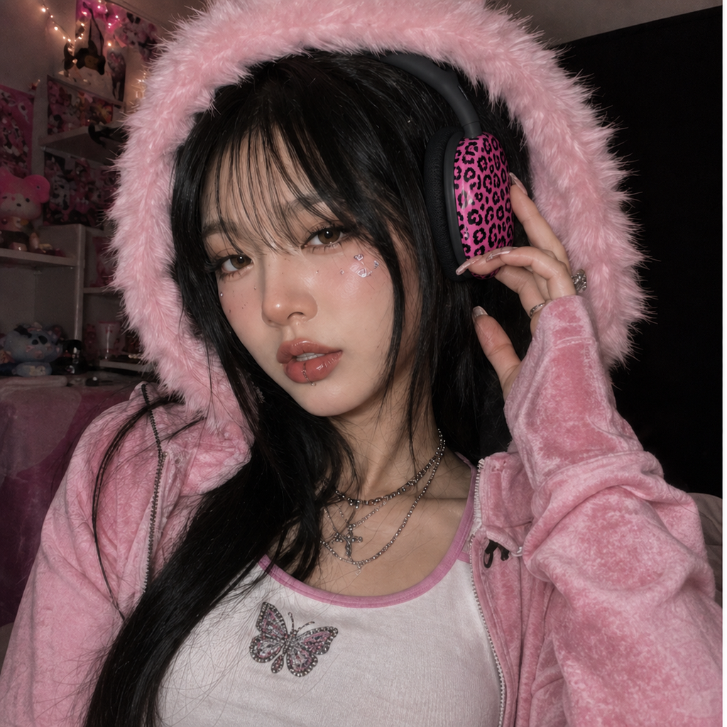 Pink Leopard Print AirPod Max Ear Pad Covers — Stylish Protective Replacement Covers
