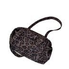 Fashion Leopard Print Tote Bag for Women Large Capacity Mommy Bag Suede Lazy Style Shoulder Handbag Outdoor Daily Bag