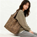 Wild Spots Leopard Foldable Tote Bag